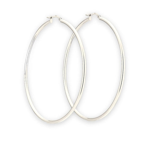 55mm circumference sterling silver hoops earrings earrings