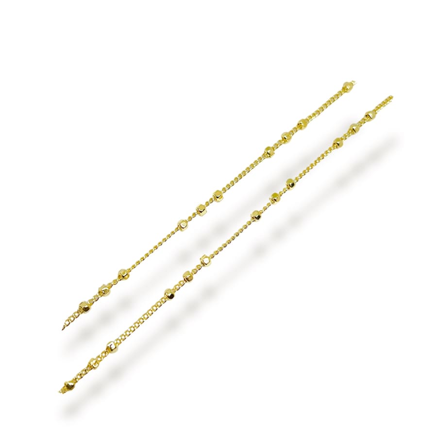 Ball chain necklace in 14k of gold plated