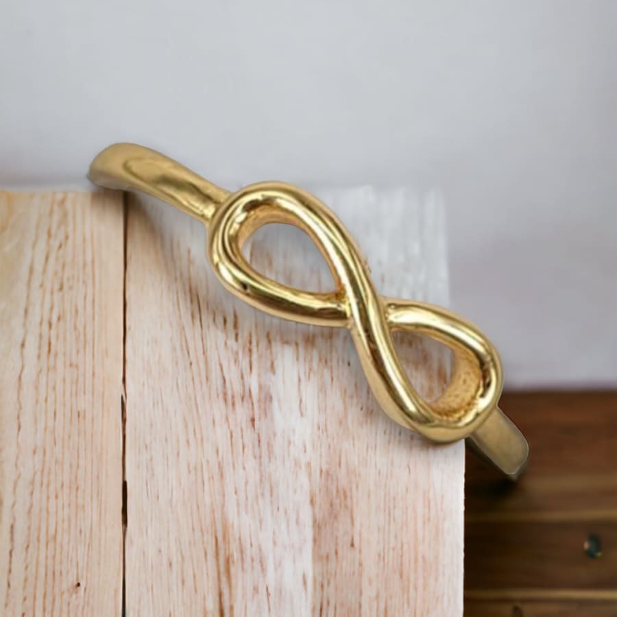 Dainty infinity ring open size in 18k of gold plated