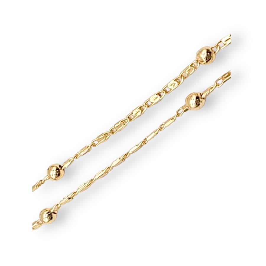 Satellite lumachina ball chain necklace in 18k of gold plated