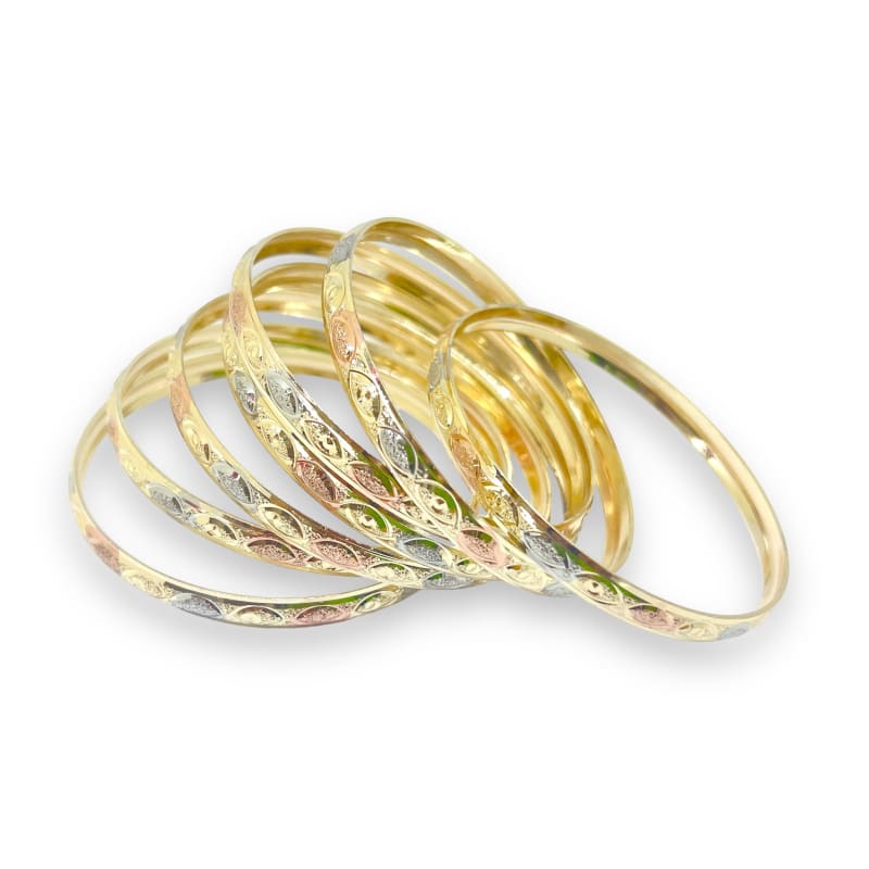 Three color indian gold - filled bangle s-3 bangles