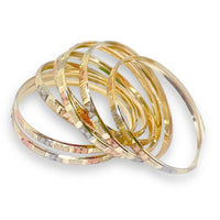 Three color indian gold - filled bangle s-3 bangles