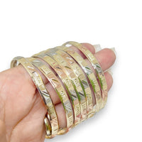 Three color indian gold - filled bangle s-3 bangles