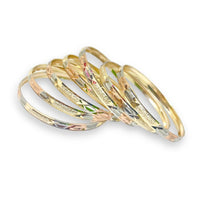 Three color indian gold - filled bangle s-3 bangles