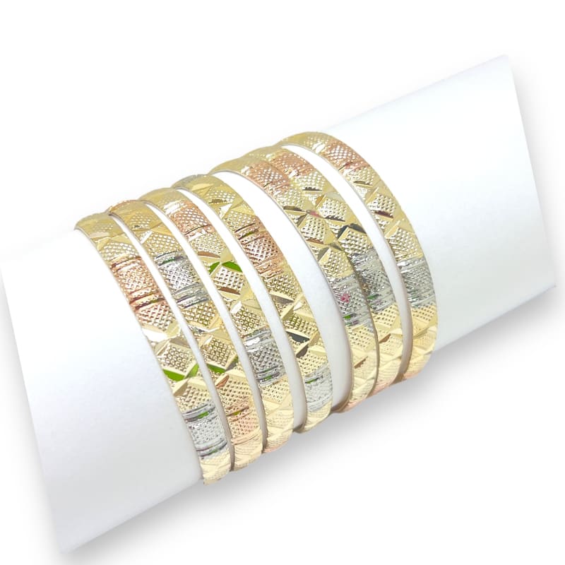 Three color indian gold - filled bangle s-3 bangles