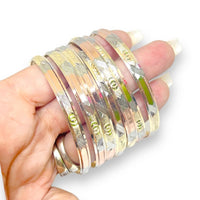 Three color indian gold - filled bangle s-3 b3 / 2pieces bangles