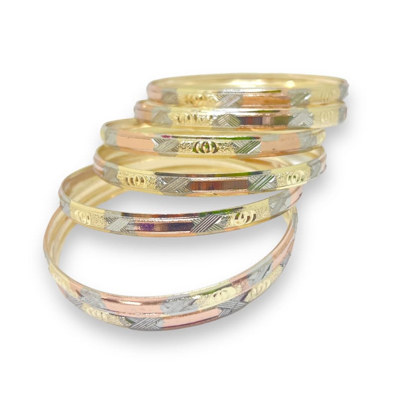 Three color indian gold - filled bangle s-3 bangles
