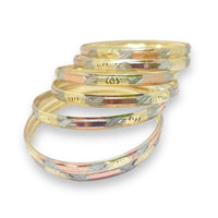 Three color indian gold - filled bangle s-3 bangles
