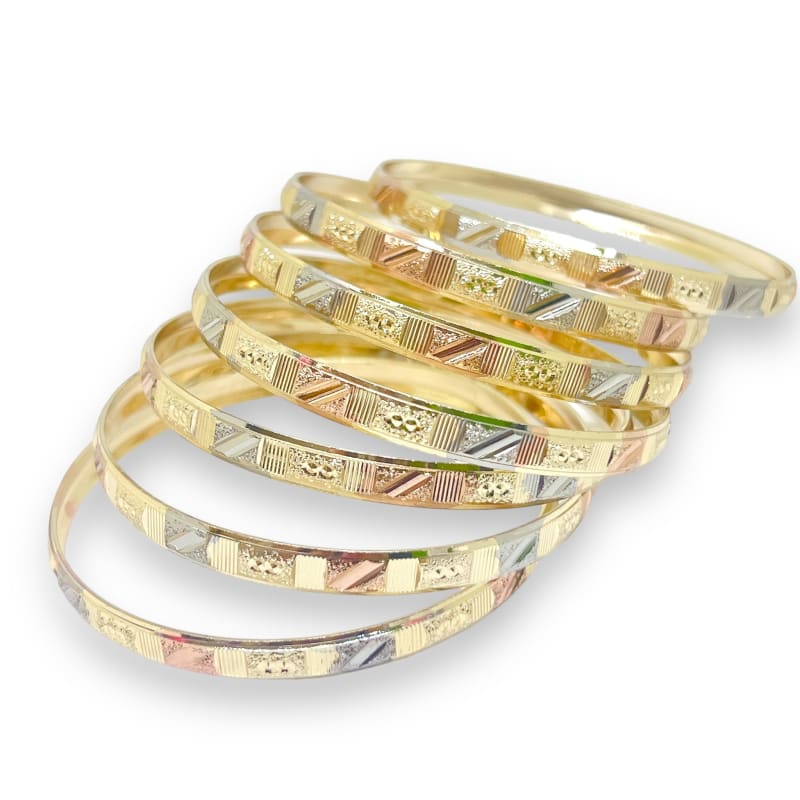 Three color indian gold - filled bangle s-3 bangles