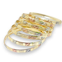 Three color indian gold - filled bangle s-3 bangles