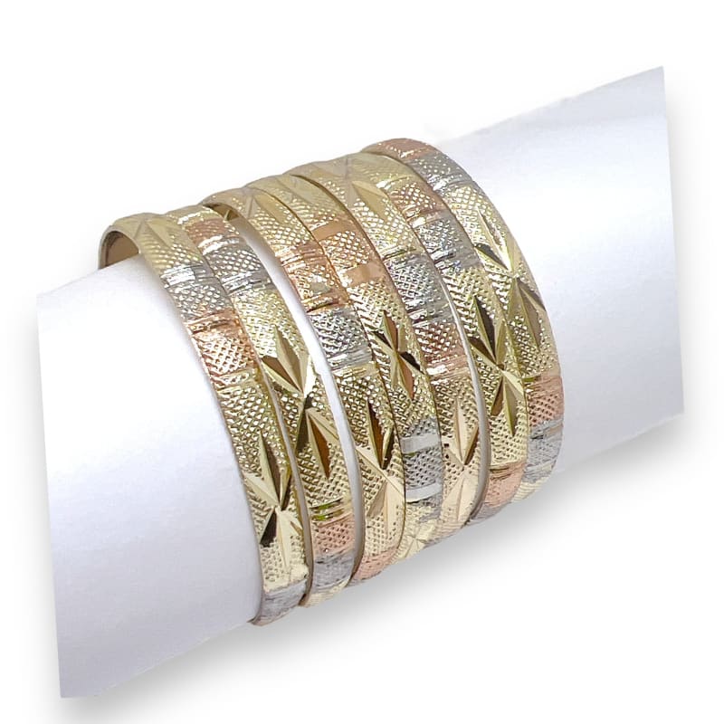 Three color indian gold - filled bangle s-3 bangles