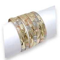 Three color indian gold - filled bangle s-3 bangles
