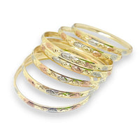 Three color indian gold - filled bangle s-3 bangles