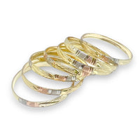 Three color indian gold - filled bangle s-3 bangles