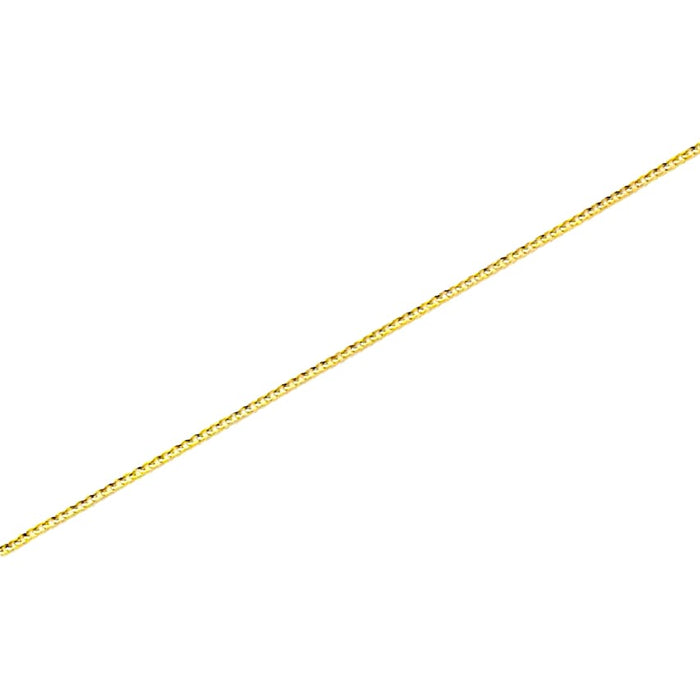 Curb 3mm anklet 18kts of gold plated 10 anklet