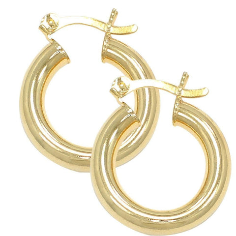 Roma squares cz silver plated hoops earrings