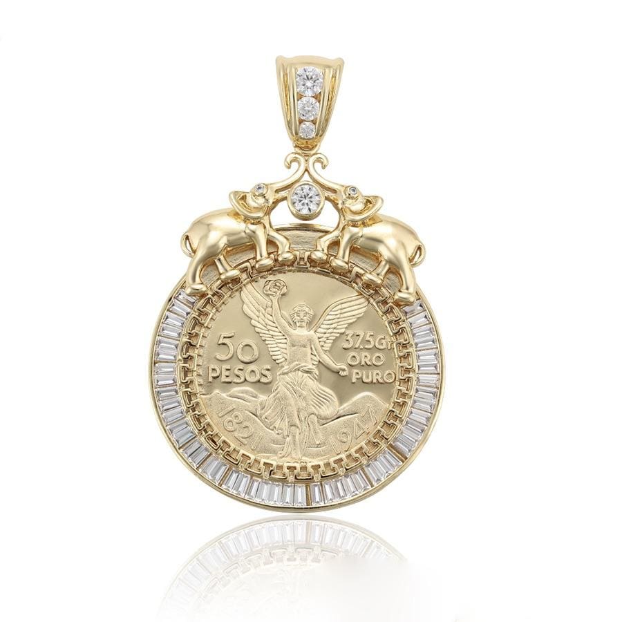 Elephants bezel top 50 pesos angel mexican 2.5