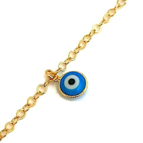 Evil eye charms design anklet 18kts of gold plated 10 anklet