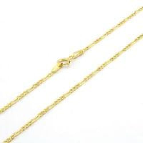 Figaro 2mm 18k gold plated chain