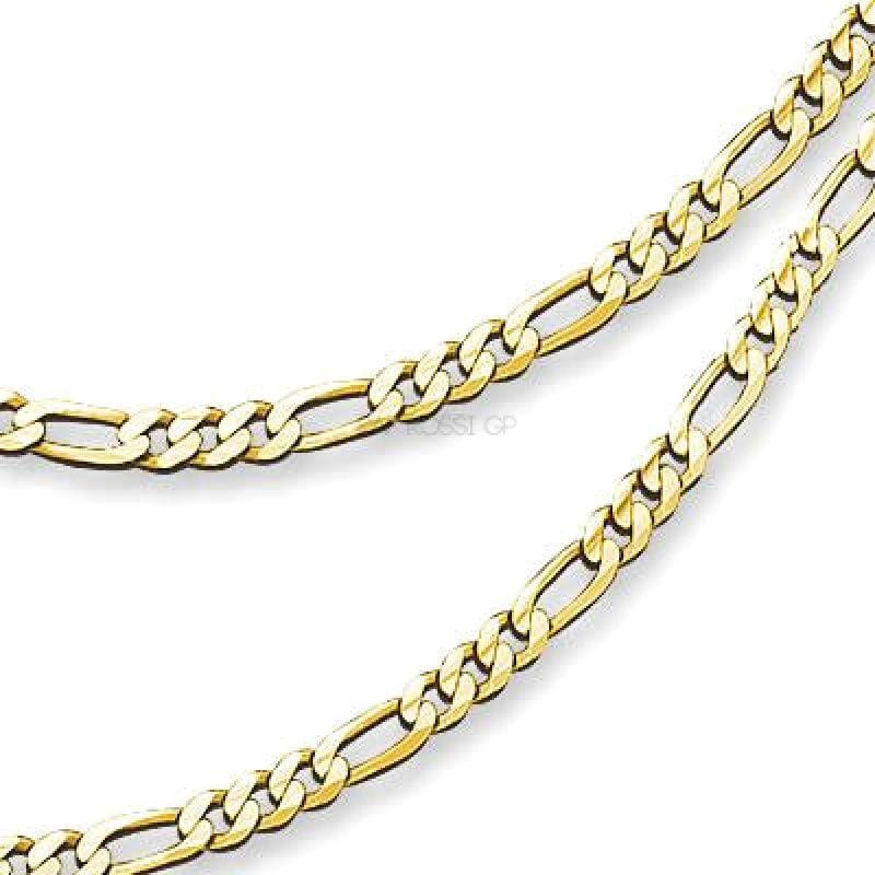 Figaro 4mm 18k gold plated chain