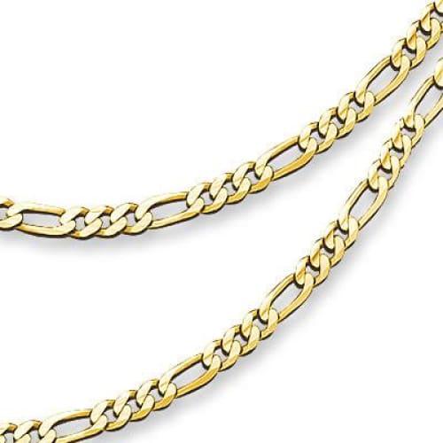 Figaro 4mm 18k gold plated chain