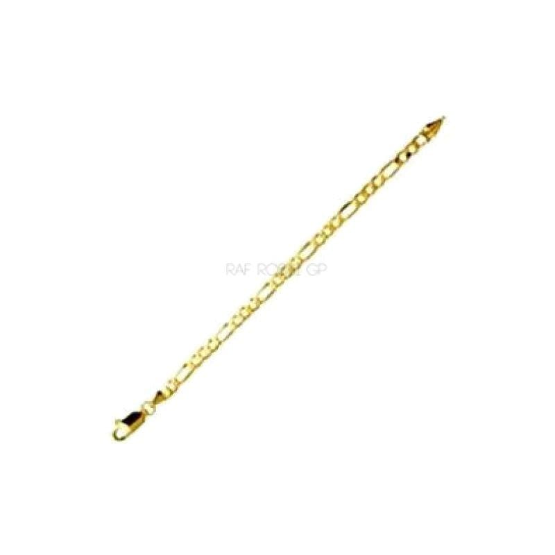 Figaro diamond cut 4mm 18k gold plated chain
