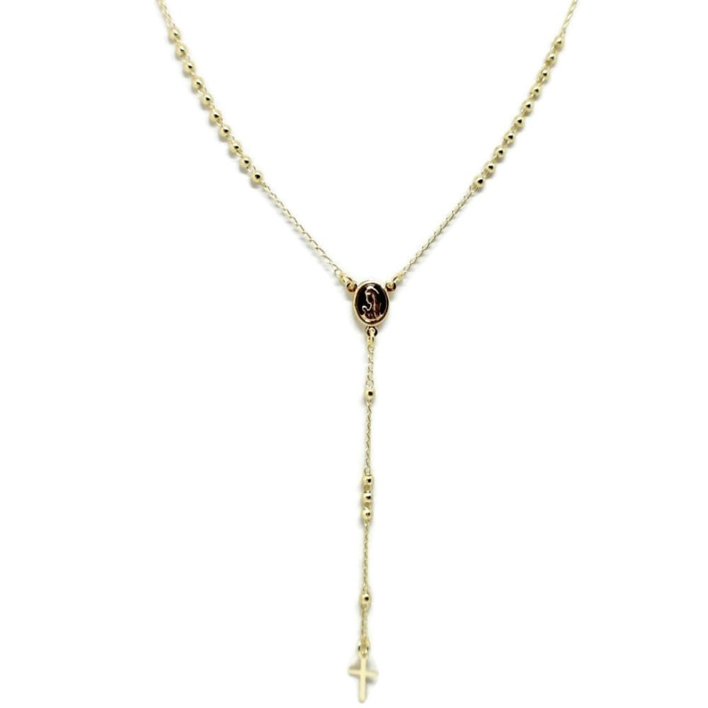 Gold tone rosary 18kts of gold plated