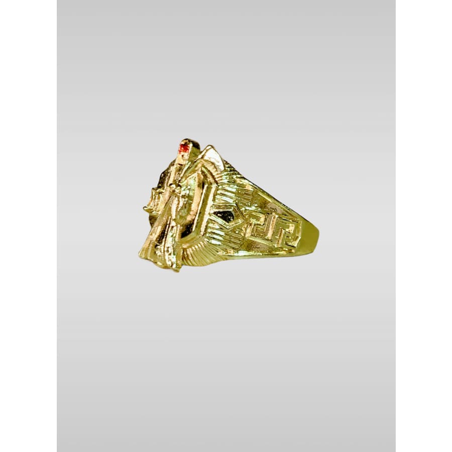 Grim reaper ring in 18k of gold plated rings