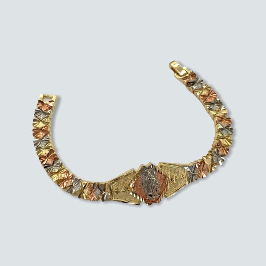 Guadalupe bracelet in 18kts of gold and silver plated