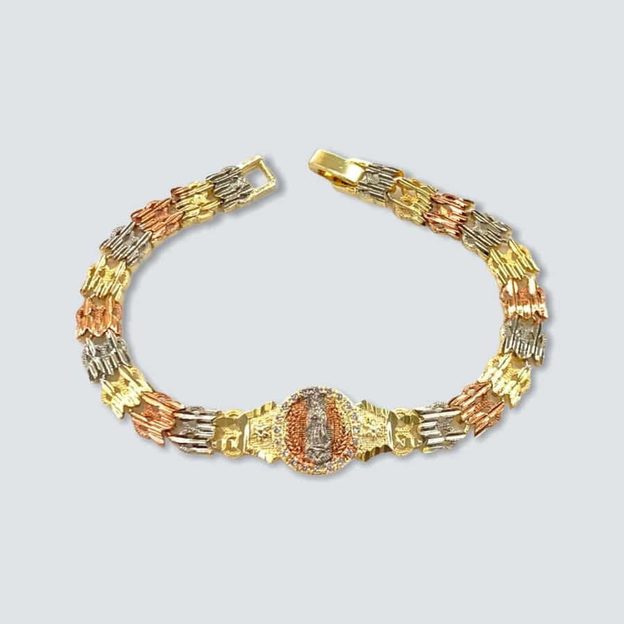 Guadalupe bracelet in 18kts of gold and silver plated