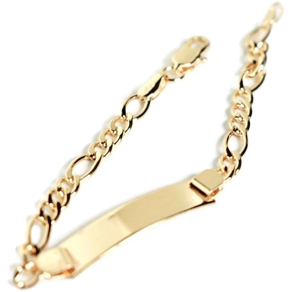 Id pate figaro link bracelet 18kts gold plated