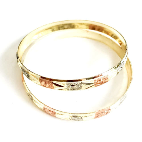 Indian gold plated bangles set of 2