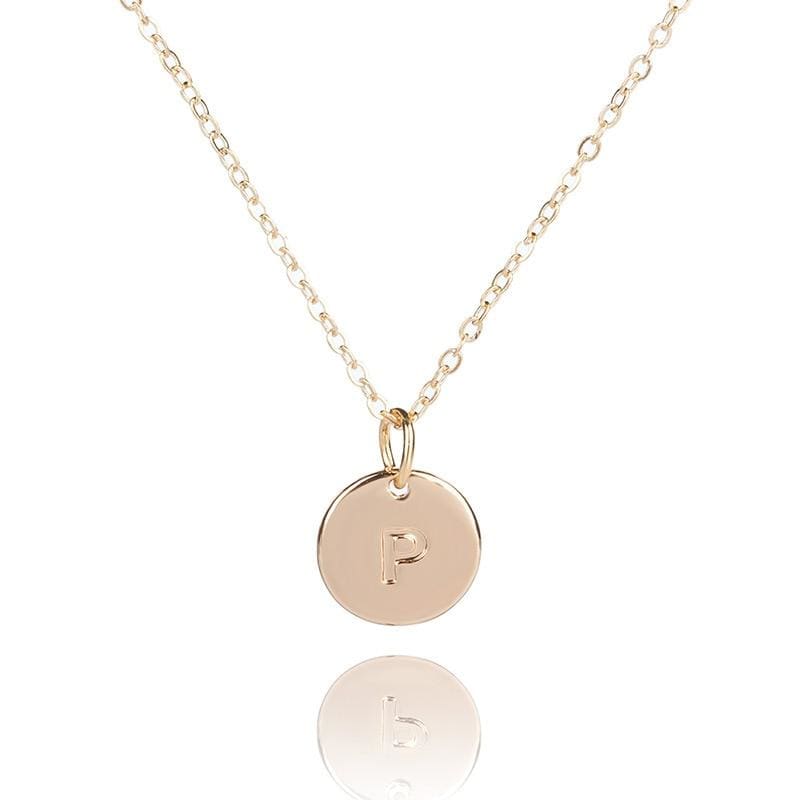 Initial pendant charm necklace
