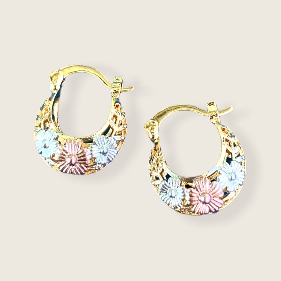 Lelita's hoops earrings in 18k of gold plated