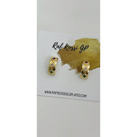 Lisa multicolor studs earrings gold-filled earrings