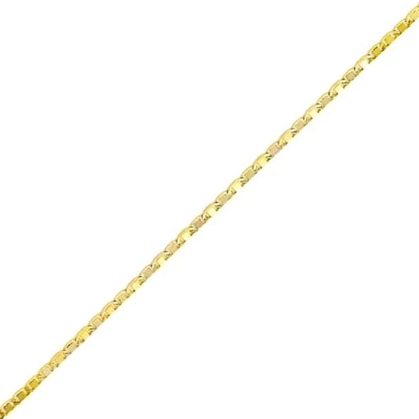Mariner 3mm anklet 18kts of gold plated