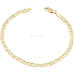 Mariner 4mm 18k gold plated chain 7.5’bracelet chains