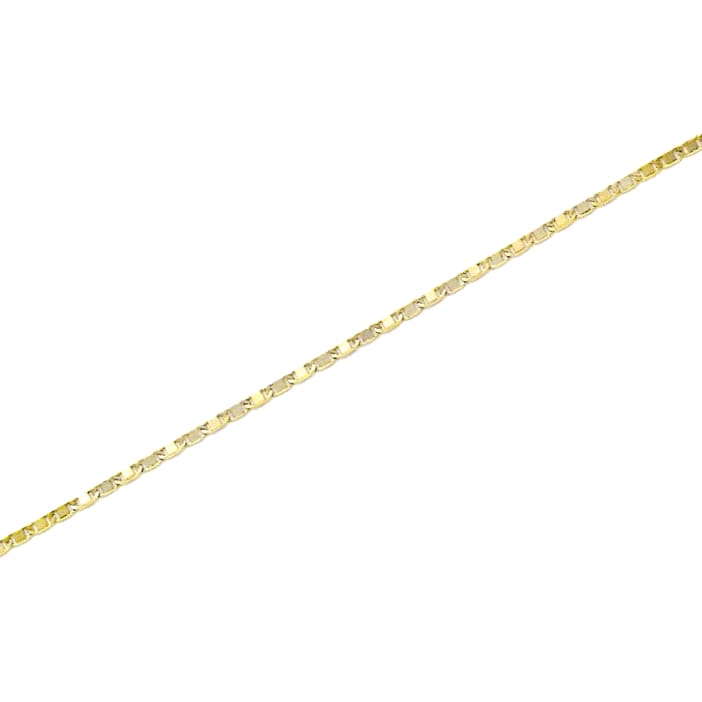 Mariner 5mm anklet 18kts of gold plated