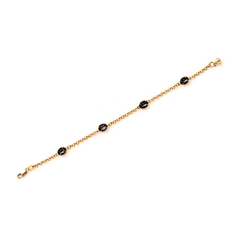 Multy-chains cz trends 18kts of gold plated bracelet