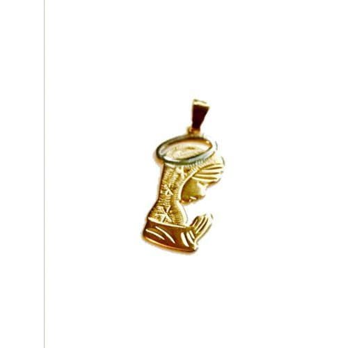 Praying virgen 18kts gold plated charm pendant