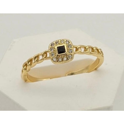 Roma open size ring in 18k of gold plated