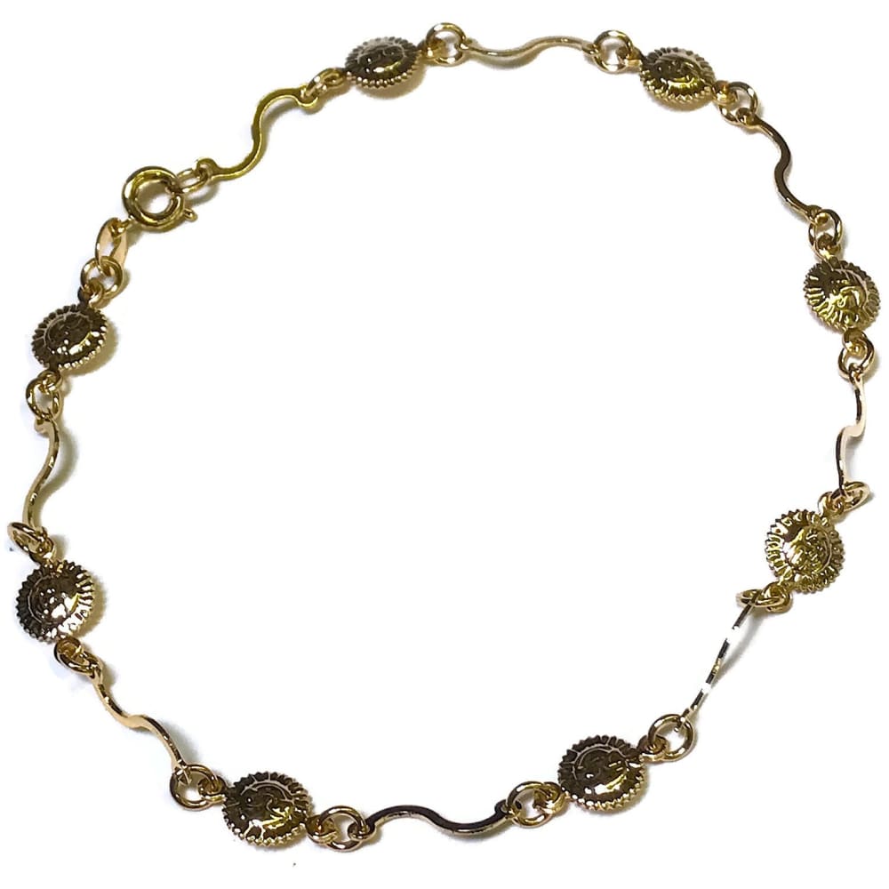 Sunshine design anklet 18kts of gold plated 10 anklet