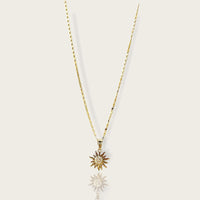 Sunshine necklace 18kts gold plated chains