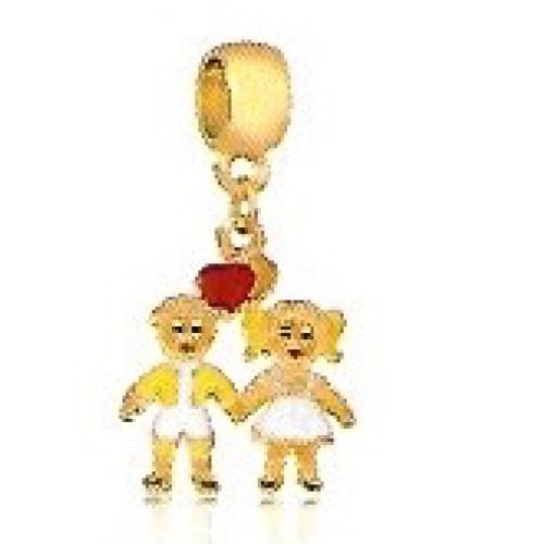 The mommie charm 18kts of gold plated bracelet