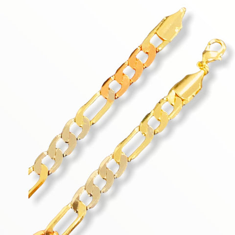 Diamond cut oval shape evil eye 18kts of gold plated bracelet / anklet