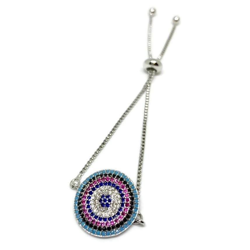 Violeta marina bolo bracelet silver plated