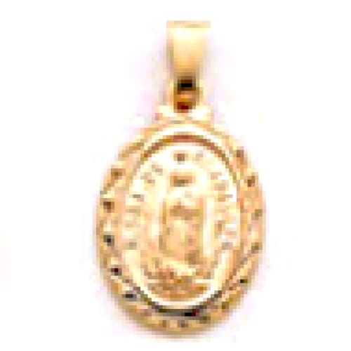 Virgen pendant 18kts of gold plated