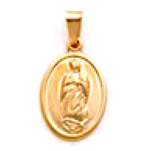 Virgen pendant 18kts of gold plated