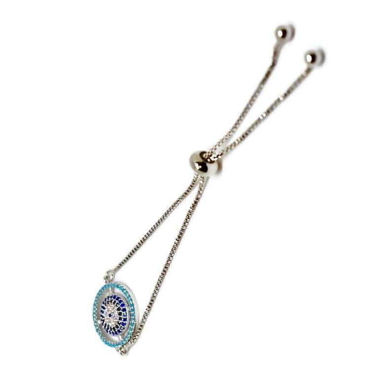 Wheel bolo bracelet silver plated