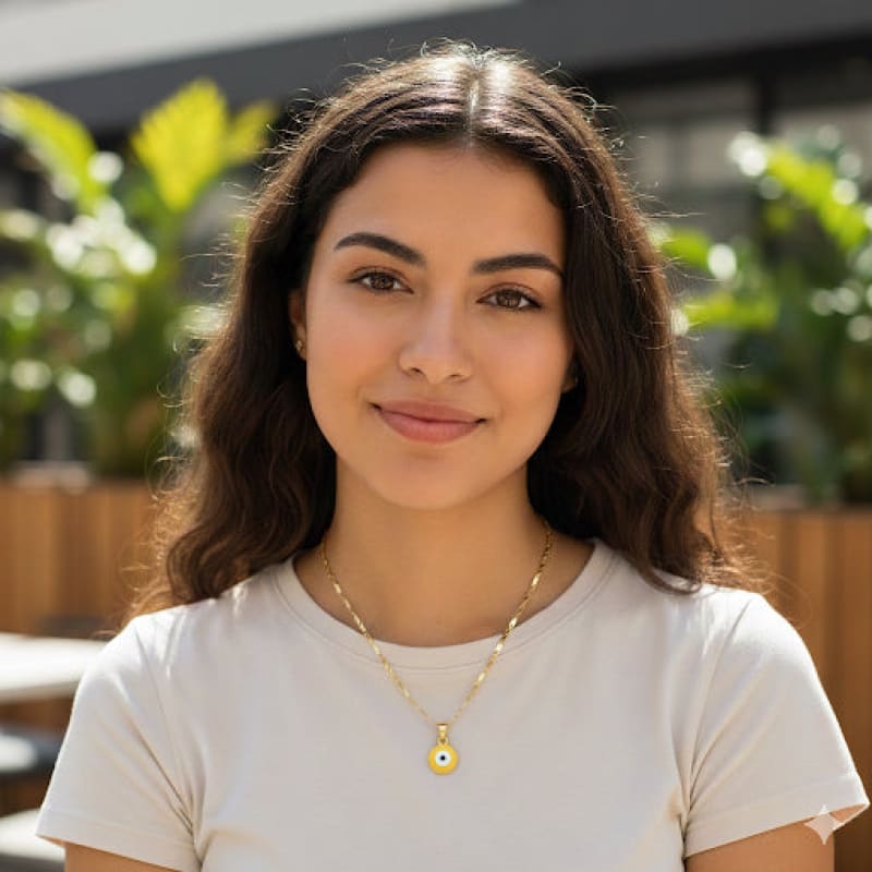 10mm evil eye charm - necklace 18kts gold plated charms